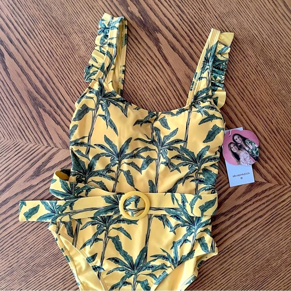 Agua Bendita Other - Agua Bendita x Target Large Palm Print Swimsuit - Yellow & Green